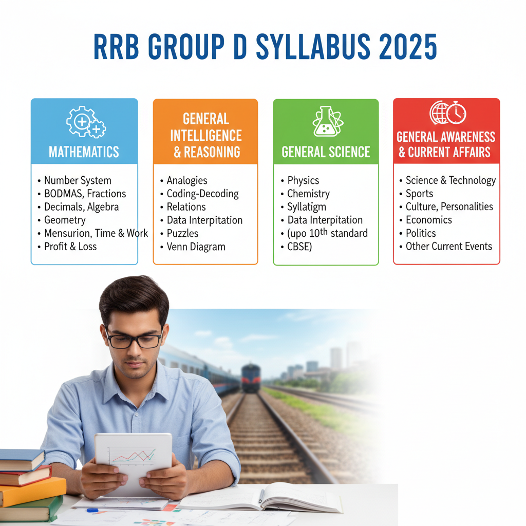 RRB Group D GA One Liners 2025 infographic