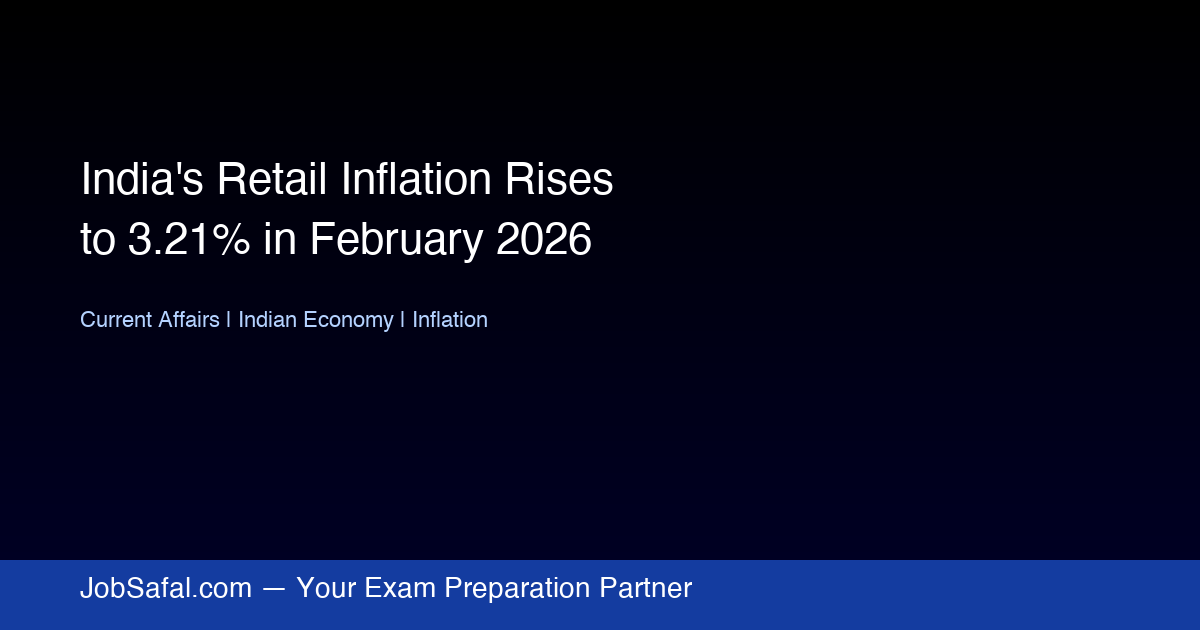India's Retail Inflation Rises to 3.21% in February 2026