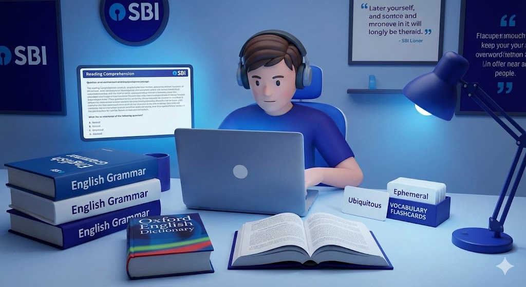 SBI Clerk study plan for beginners 45 days infographic Hindi